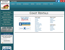 Tablet Screenshot of coastrentals.info